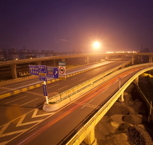 Gece Viyadüğü — Stok fotoğraf