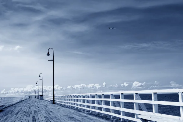 Ponte di legno — Foto Stock