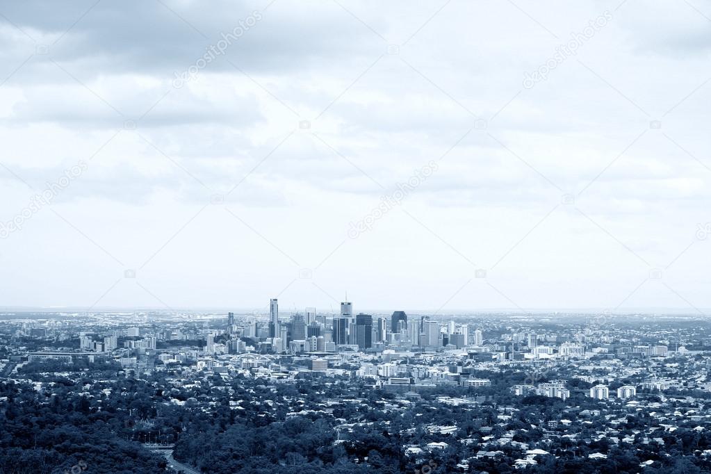 Aerial view of Brisbane City