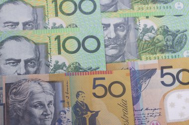 Avustralya para birimi yakın çekim