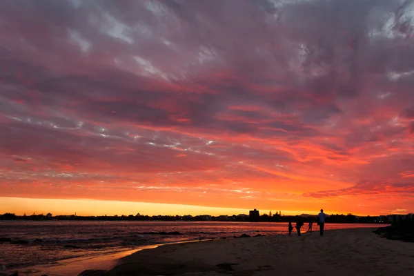 Coucher de soleil plage — Photo