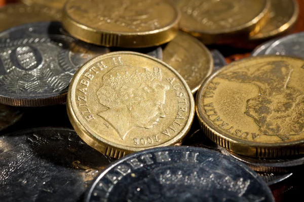 Australian coins, Soft focus, shallow DOF