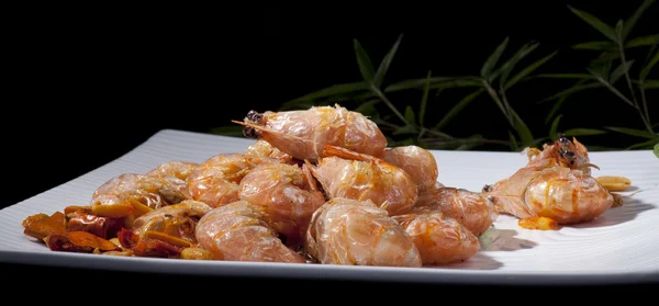 Fried prawns — Stock Photo, Image