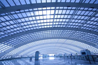 Metro istasyonunda t3 Havaalanı beijing Çin'in modern Binası
