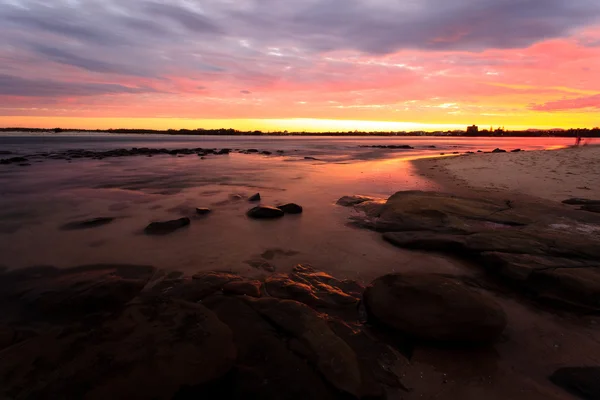 Coucher de soleil plage — Photo