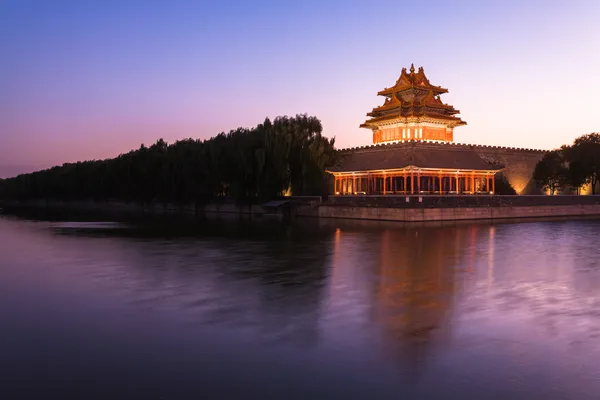 China Beijing, turret in the evening — Stock Photo, Image