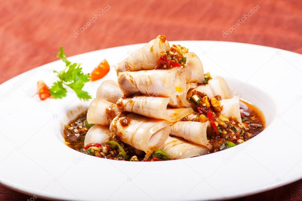 China Sichuan dishes pork slices