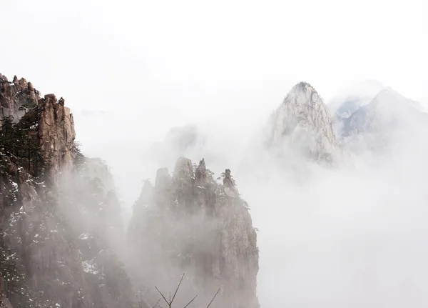 Çin huangshan Kar manzarası — Stok fotoğraf