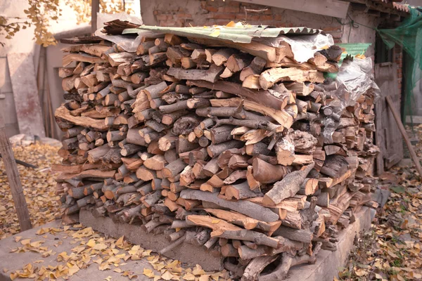 Firewood pile — Stock Photo, Image