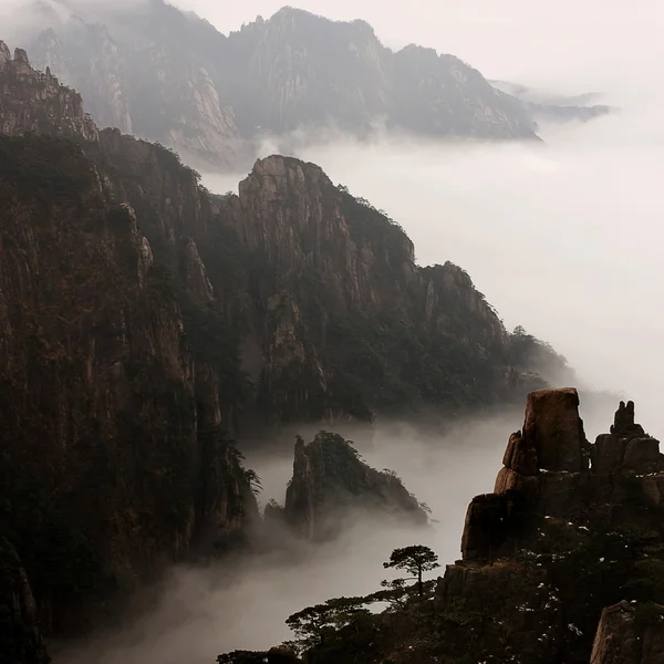 Kina huangshan landskap — Stockfoto