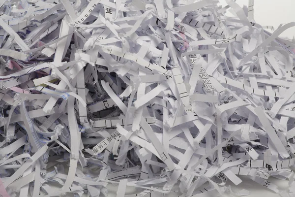 Close up of shredded paper for background. — Stock Photo, Image