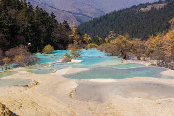 China Huanglong landforms — Stock Photo, Image