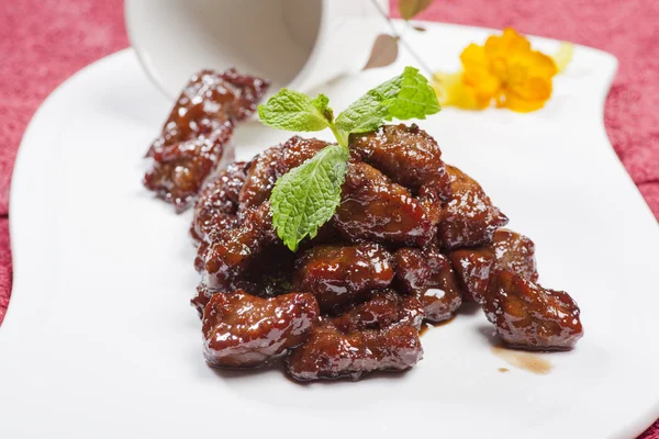 Chinese dishes, roast pork — Stock Photo, Image