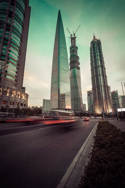 Construcción urbana, pudong Shanghai — Foto de Stock