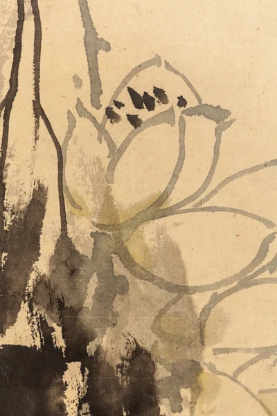 Κινεζική ζωγραφική σε χαρτί, τοπικές — Φωτογραφία Αρχείου