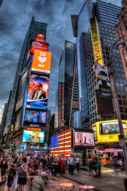 paketlenmiş times square, manhattan, new york, ABD