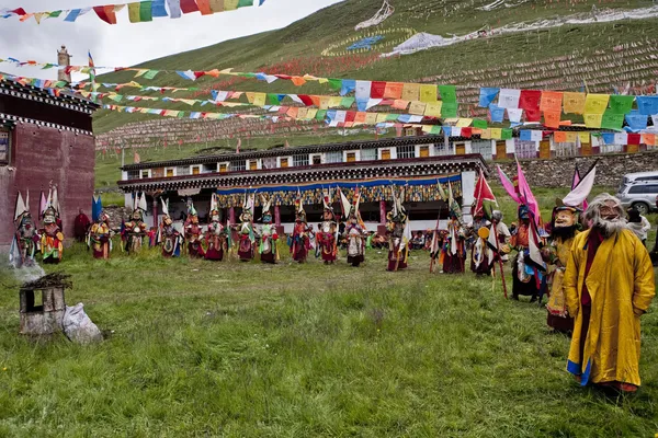 Traditional holiday in Tibet — Stock Photo, Image