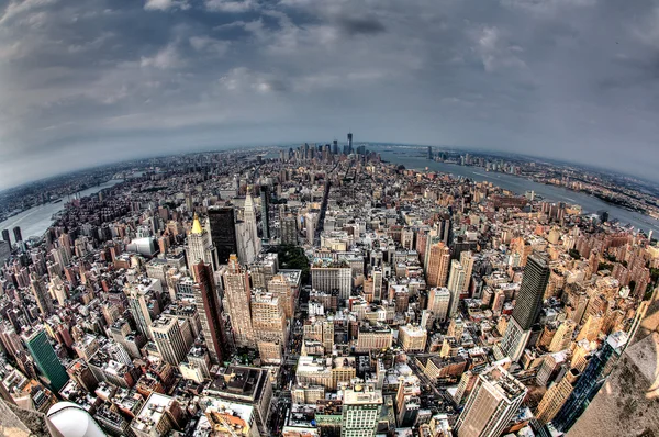 Jižní manhattan od empire state building — Stock fotografie