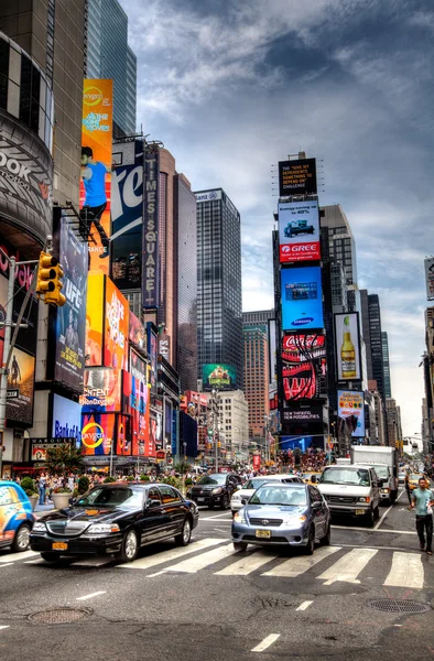 Улица в Манхэттене, Нью-Йорк, США — стоковое фото