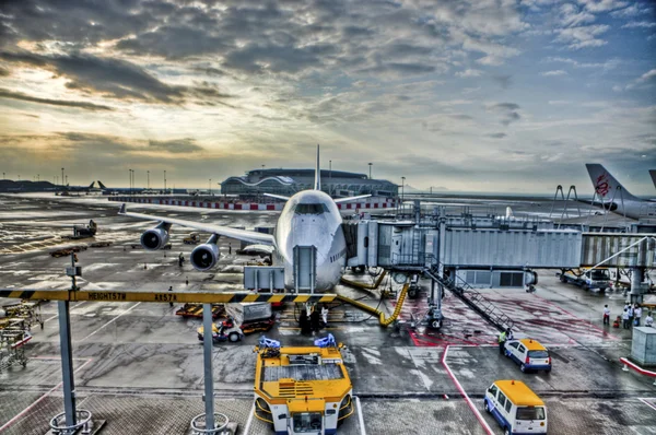 Boeing 747 hong kong Havaalanı'nda