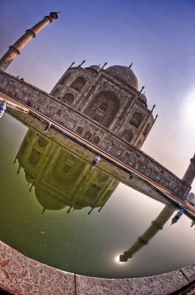 Uitzicht op de taj mahal — Stockfoto