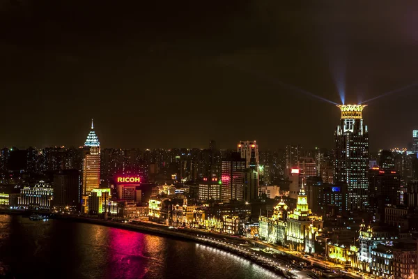 Nacht uitzicht van singapore — Stockfoto