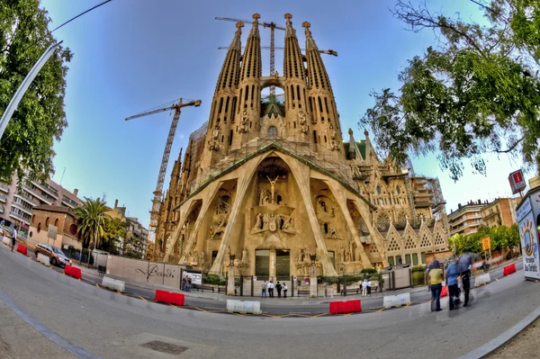 La Sagrada Familia a Barcellona Fotografia Stock