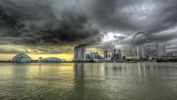 Stormachtige singapore — Stockfoto