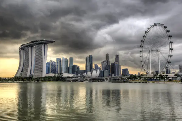 Stormachtige singapore — Stockfoto