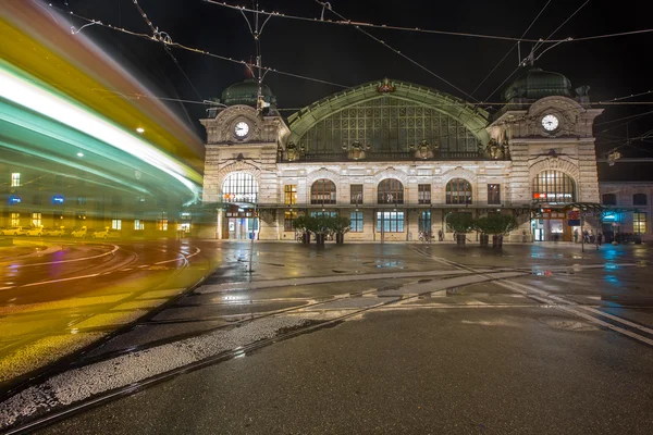Σιδηροδρομικός σταθμός Basel SBB Εικόνα Αρχείου