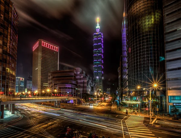 Modern Taipei City Street — Stock Photo, Image