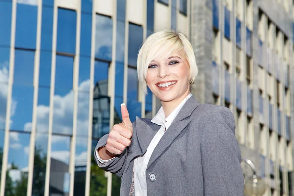 Businessman showing ok sign — Stock Photo, Image