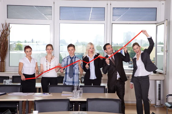 Ofiste iş görüşmesi.