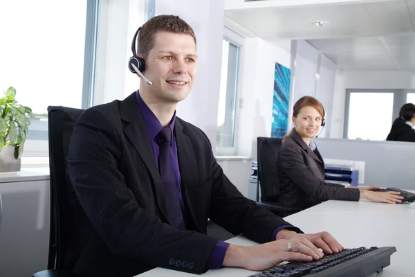 Callcenter Agent Men — Stock Photo, Image