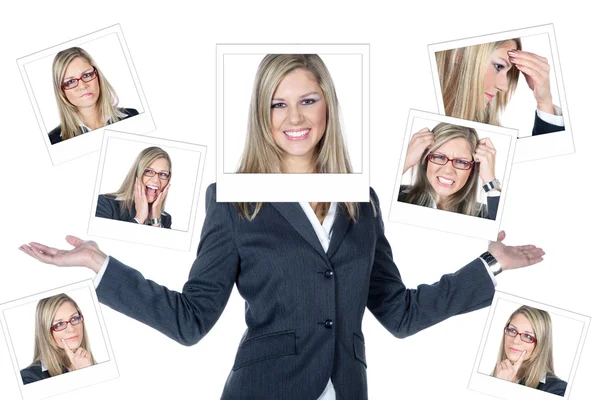 Businesswoman background — Stock Photo, Image