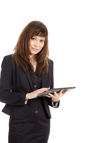 Businesswoman with iPod — Stock Photo, Image