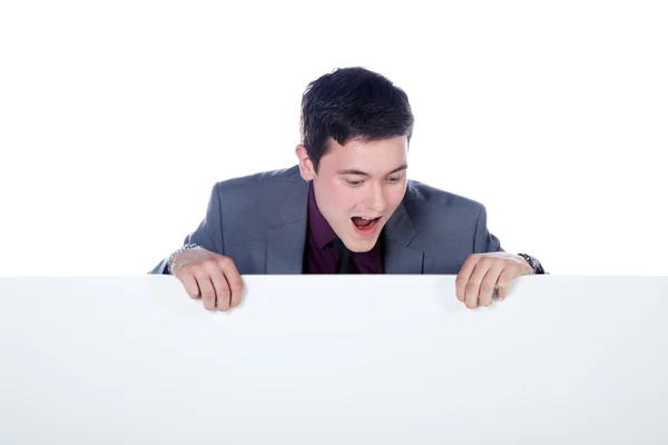 Hombre de negocios sobre fondo blanco — Foto de Stock