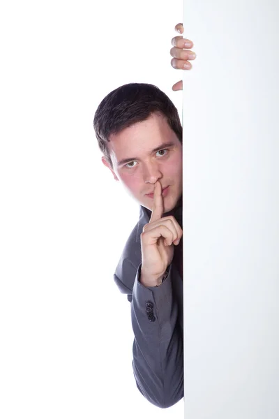 Hombre de negocios sobre fondo blanco — Foto de Stock