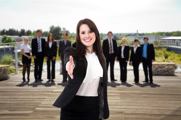 Business team in the group — Stock Photo, Image