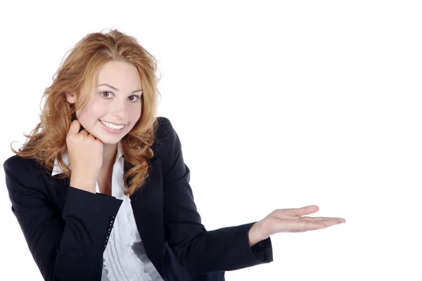 Businesswoman on a white background — Stock Photo, Image