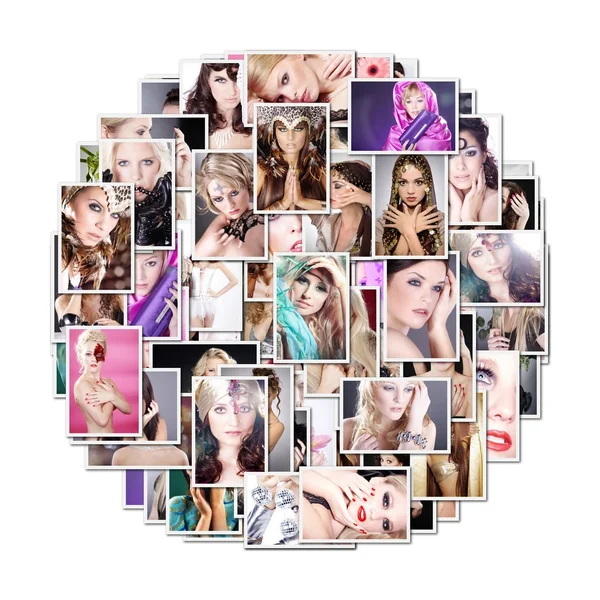Background of photos of girls — Stock Photo, Image