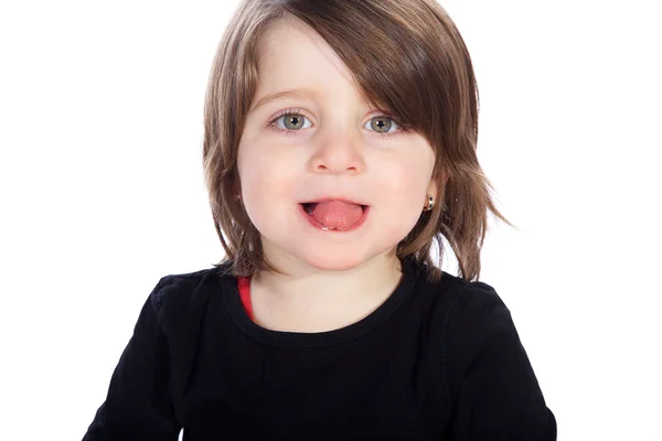 A little boy on a white background — Stock Photo, Image