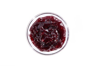 bir tabak içinde kiraz reçeli