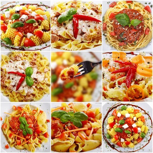 makarna yemekleri ile kolaj