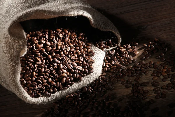 Bag of coffee beans — Stock Photo, Image