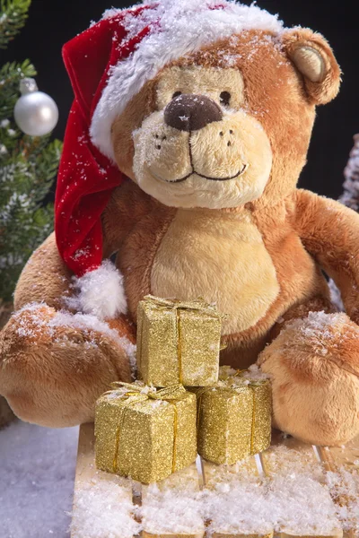 Urso de Natal — Fotografia de Stock