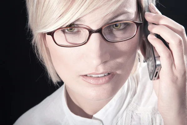 Mulher de óculos — Fotografia de Stock