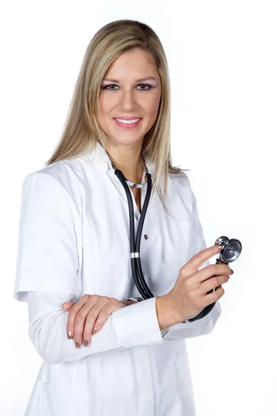 Sorrindo médico mulher — Fotografia de Stock