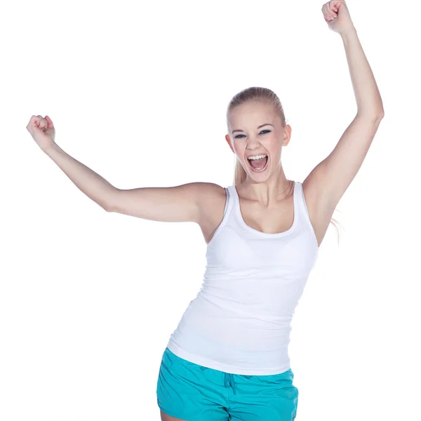 Mujer en ropa deportiva — Foto de Stock