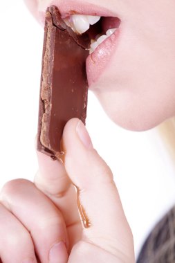 Kız yeme çikolata bar